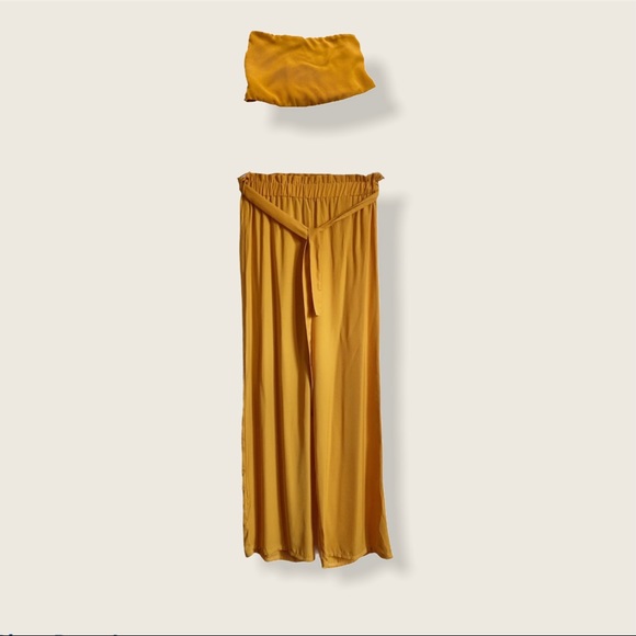 Windsor Pants - S/M/L Mustard Yellow Color Tunic Pants Set
